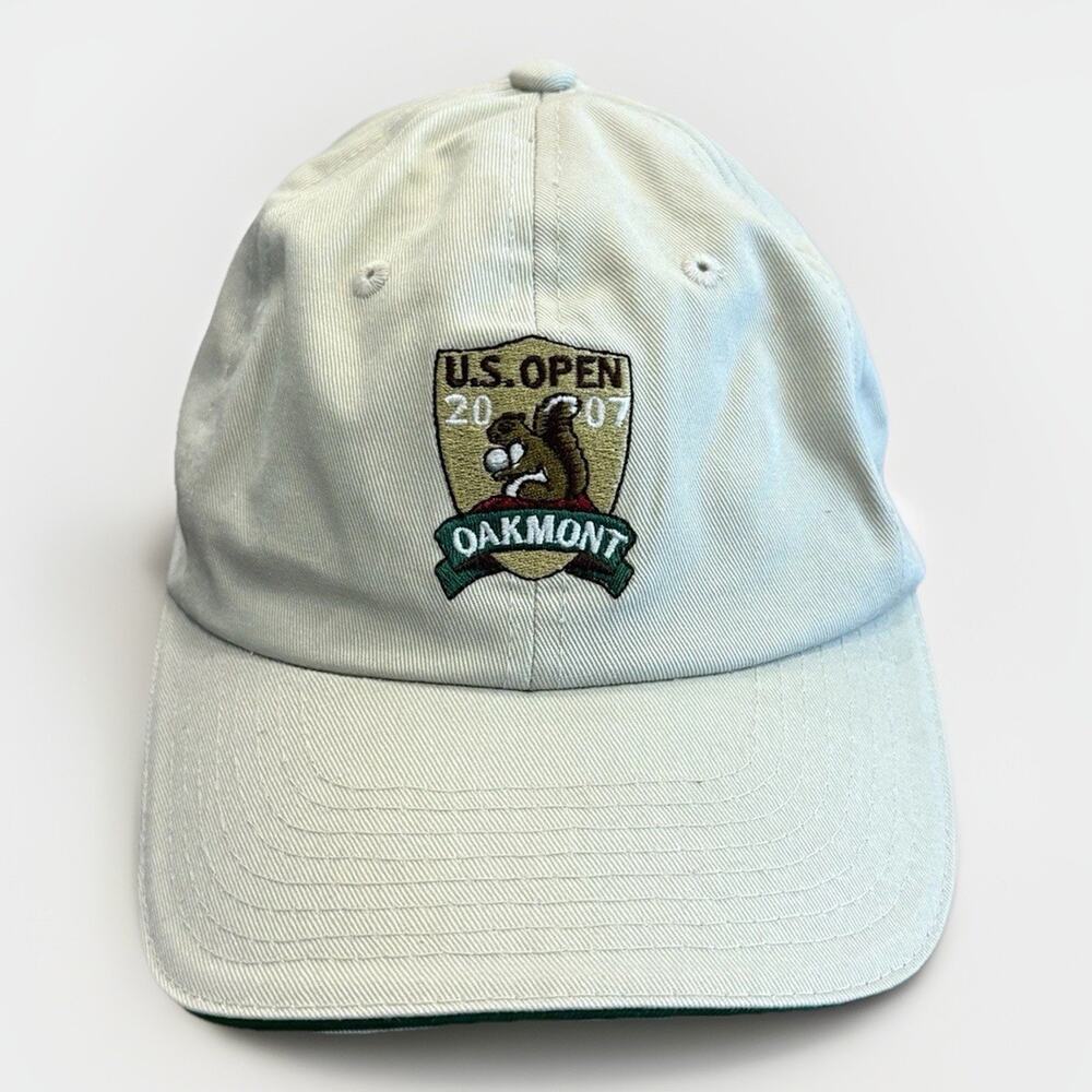 USGA Men’s Beige US Open 2007 Oakmont Official Adjustable Strapback Hat Cap